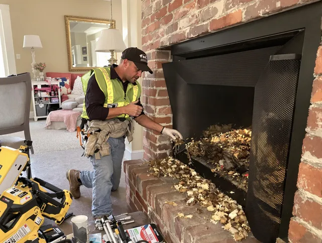 Safe screening installation by Wilmington Chimney Sweep in Wilmington, MA