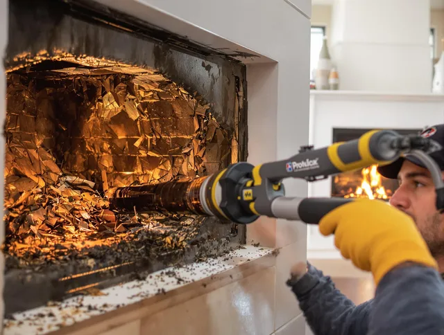 Professional chimney cleaning by Wilmington Chimney Sweep in Wilmington, MA