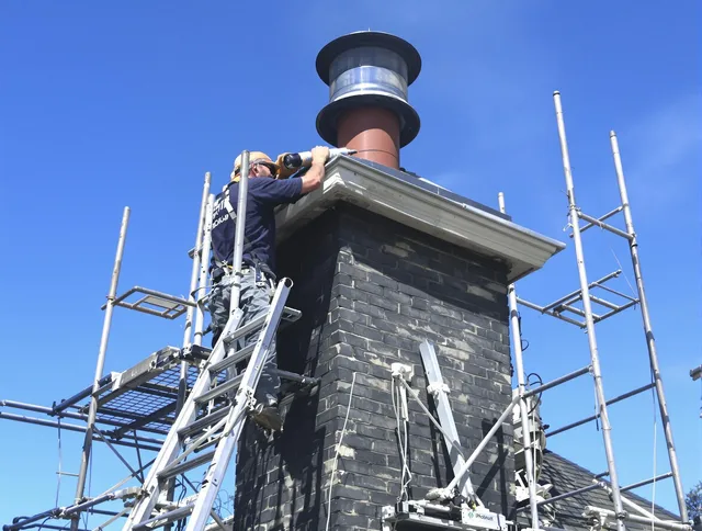 Sturdy chimney crown finished by Wilmington Chimney Sweep in Wilmington, MA