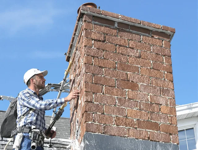 Brickwork for a chimney rebuild by Wilmington Chimney Sweep in Wilmington, MA