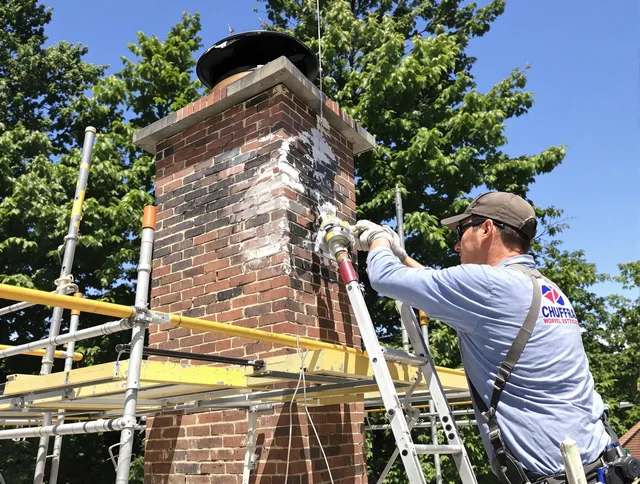 Structural chimney repair by Wilmington Chimney Sweep in Wilmington, MA
