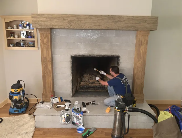 Detailed creosote removal process by Wilmington Chimney Sweep in Wilmington, MA